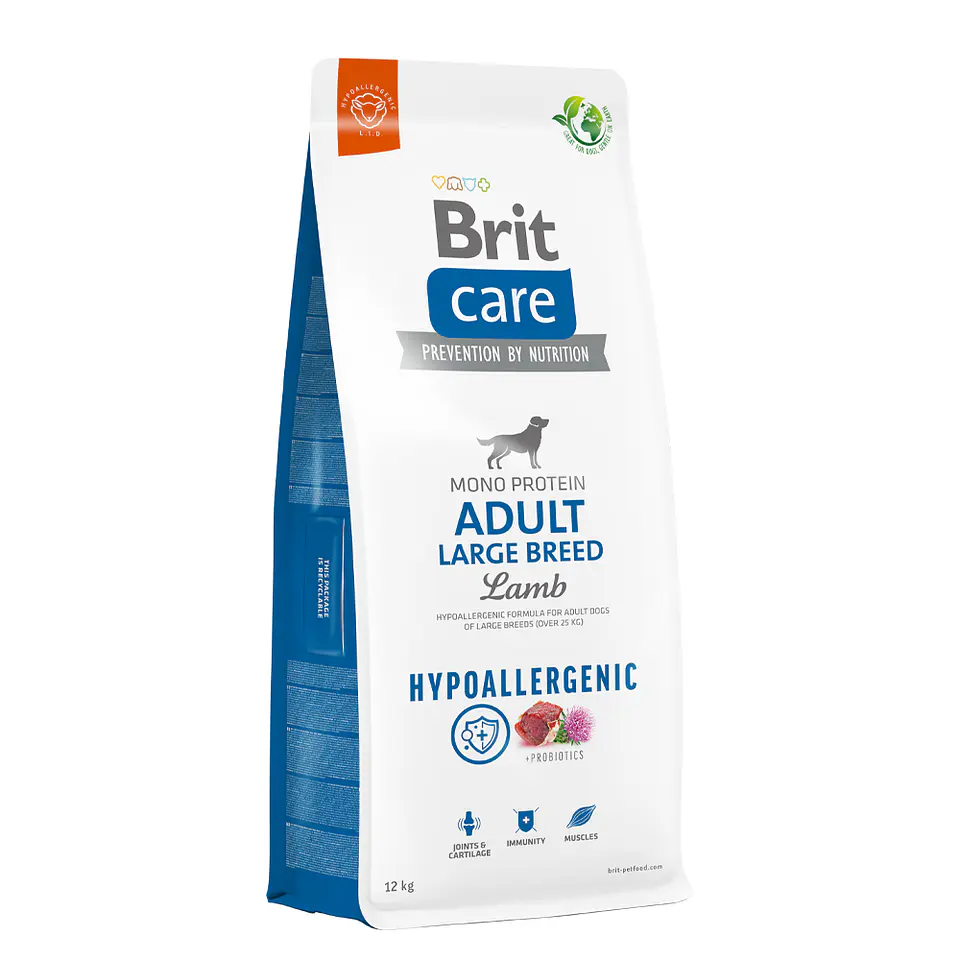 Brit Care Dog Hypoallergenic Adult Large Lamb 12K  1