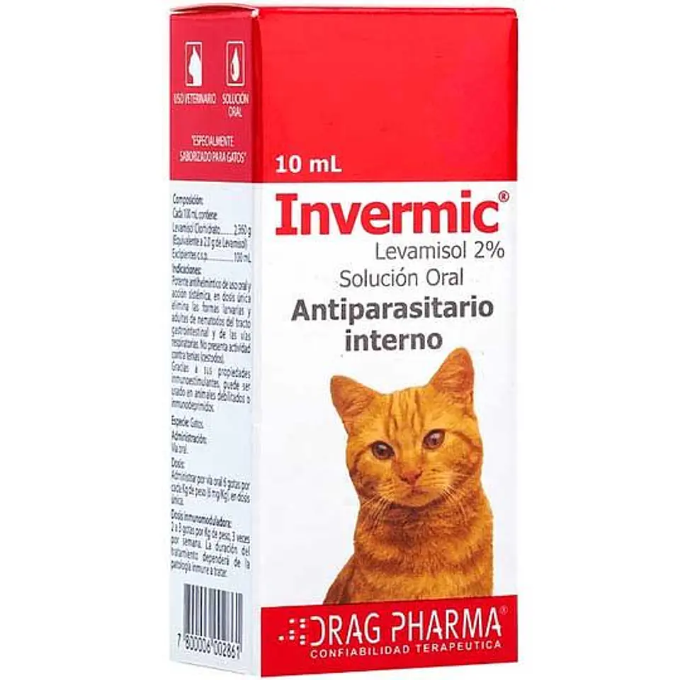 Antiparasitario interno Invermic - Gato 1