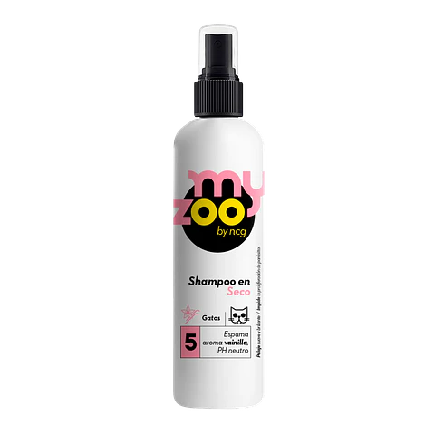 Myzoo Shampoo Seco Gato Vainilla 250cc 