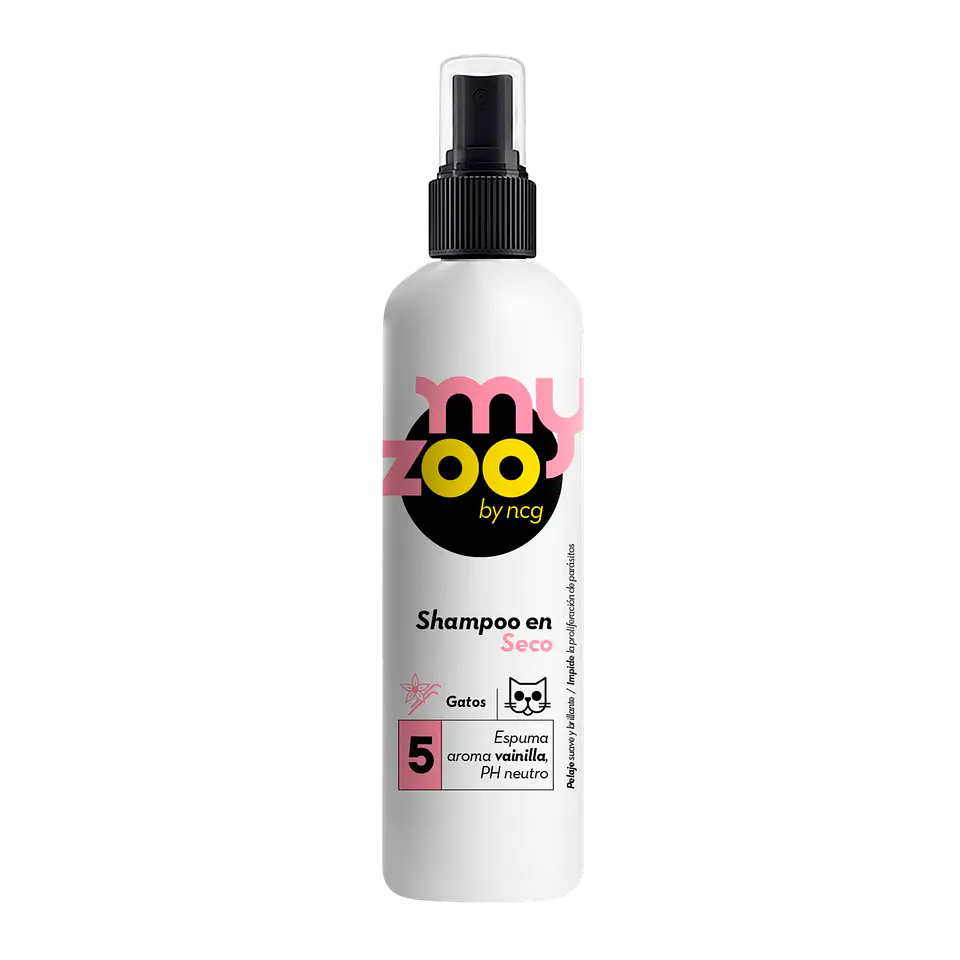 Myzoo Shampoo Seco Gato Vainilla 250cc  1