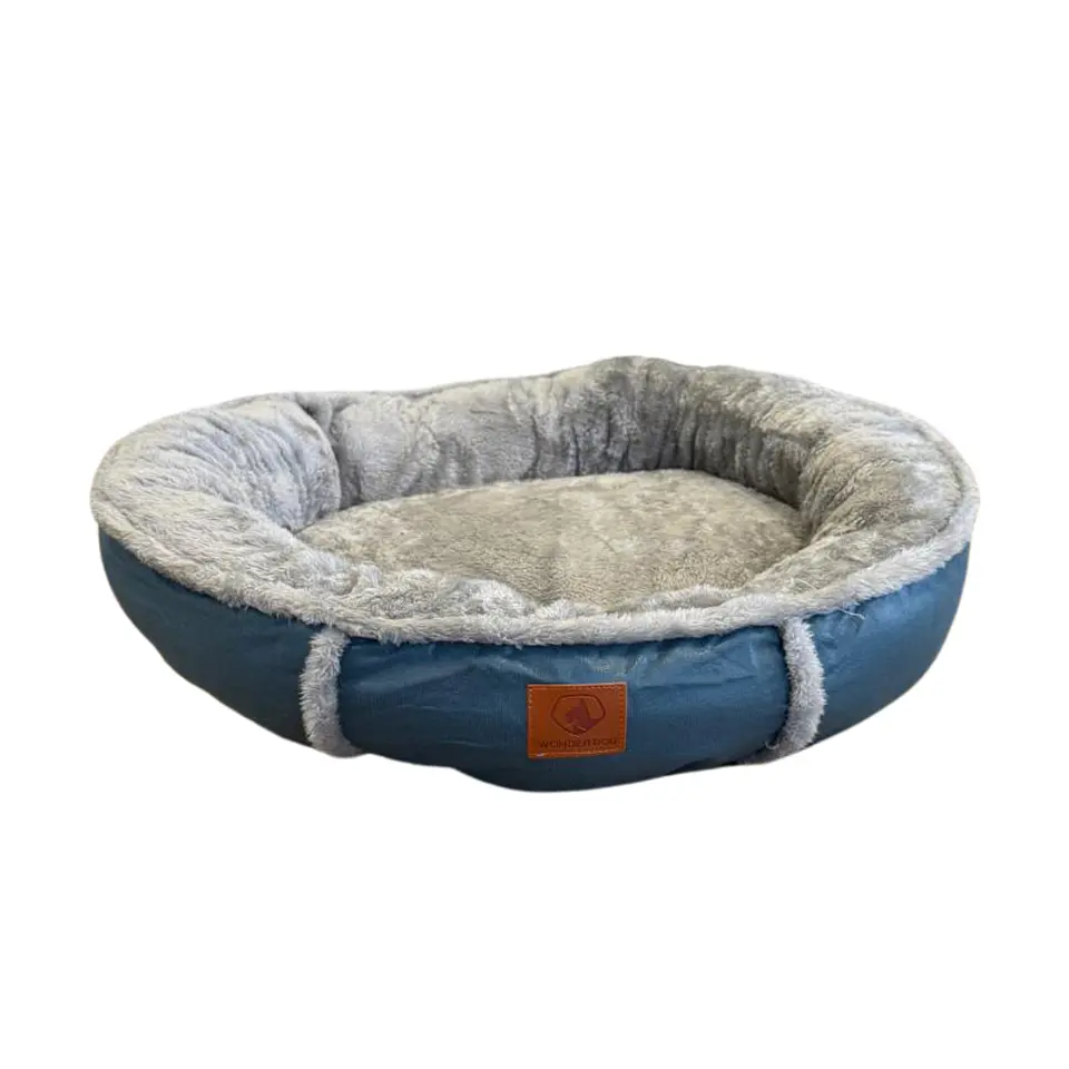 Cama Circular Azul L 70cms 1