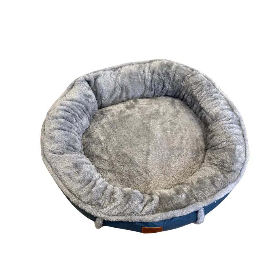 Cama Circular Azul L 70cms 2