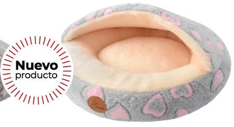 Cama Saco Gatos y Perro Diseño Corazon 45csm Diametro 