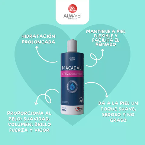 Macadali Crema Post  Baño Sin Enjuage 500 grs 