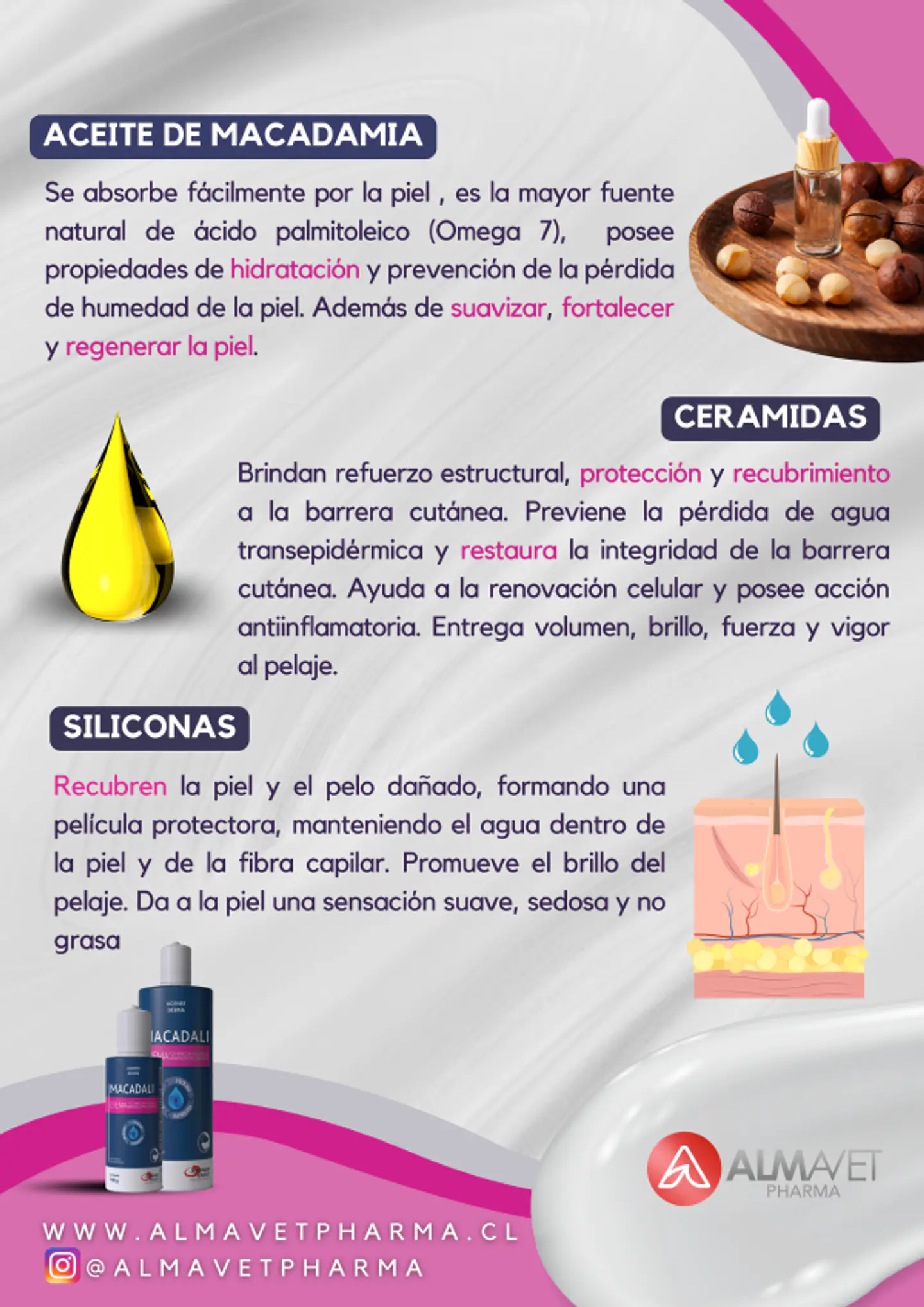 Macadali Crema Post  Baño Sin Enjuage 500 grs  3