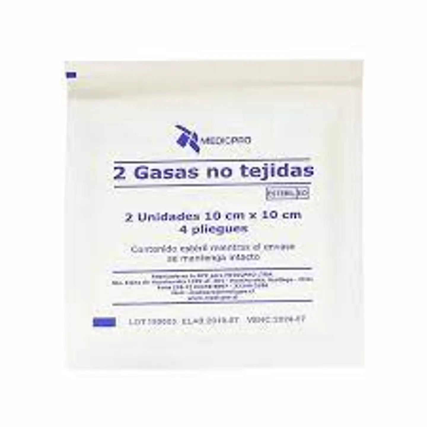 Gasa No Tejidas Esteril  2