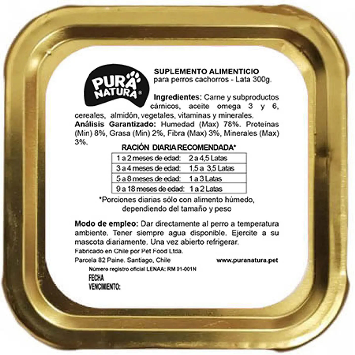 Pura Natura Perro Cachorro 300 grs  4