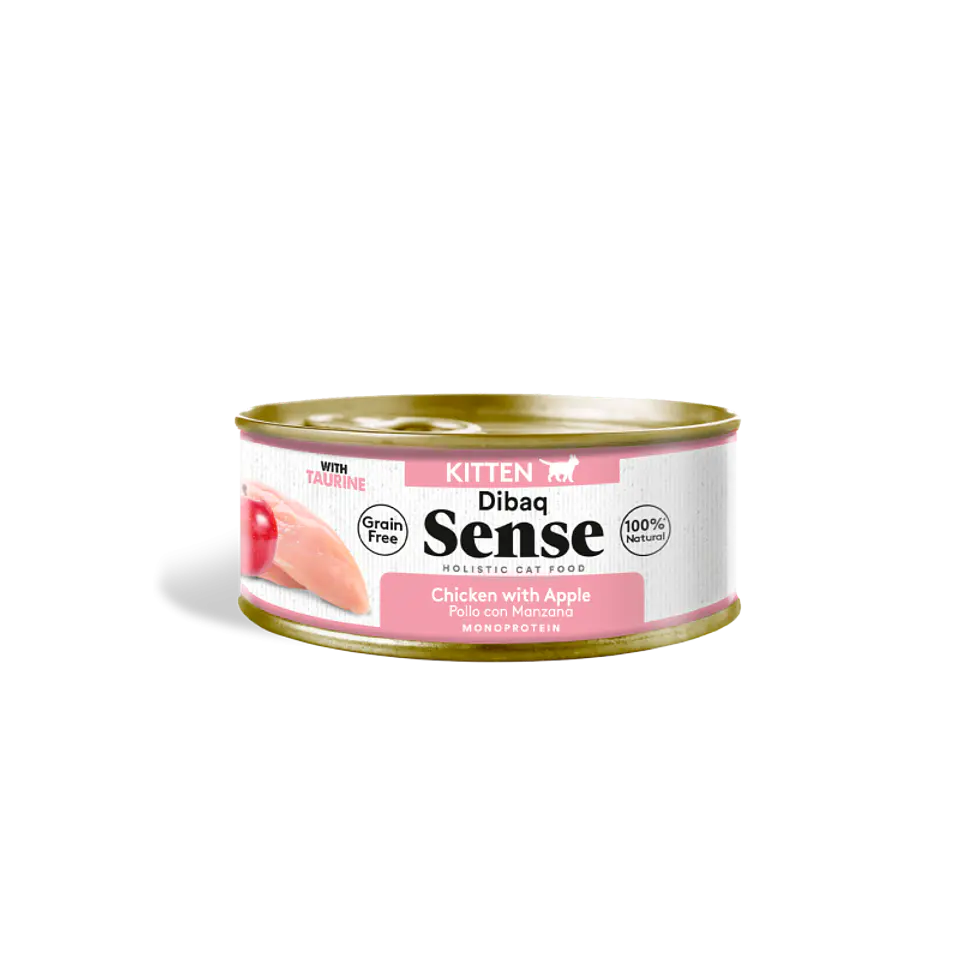 Alimento Húmedo Gatito Sense Pollo y Manzana 70grs  1