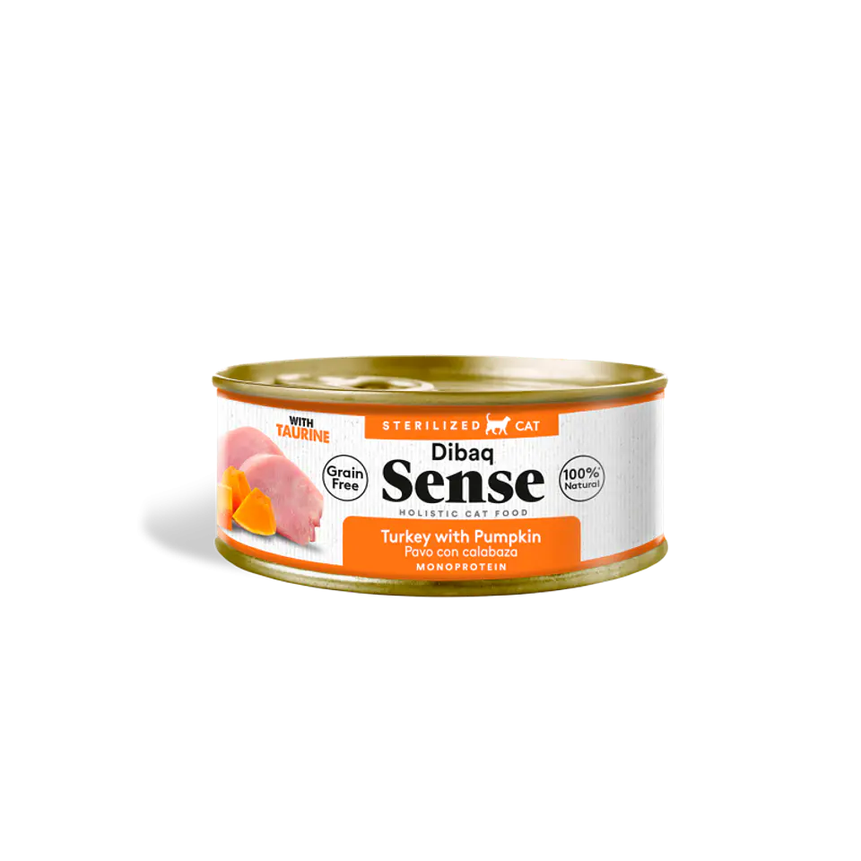 Alimento Húmedo Gato  Dibaq Sense  Pavo con Zapallo 70gr  1
