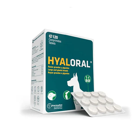 Hyaloral Caja 120 Comprimidos Mediana a Grande 
