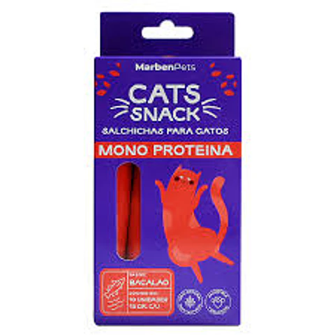 Salchichas MonoProteicas Gato 10 unidades 15grs C/U