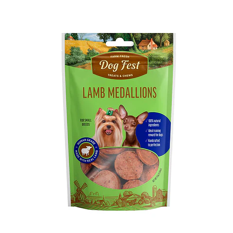DogFest Medallones de Cordero 55grs 