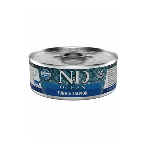 ND Cat Ocean Tuna And Salmon 80 Grs 