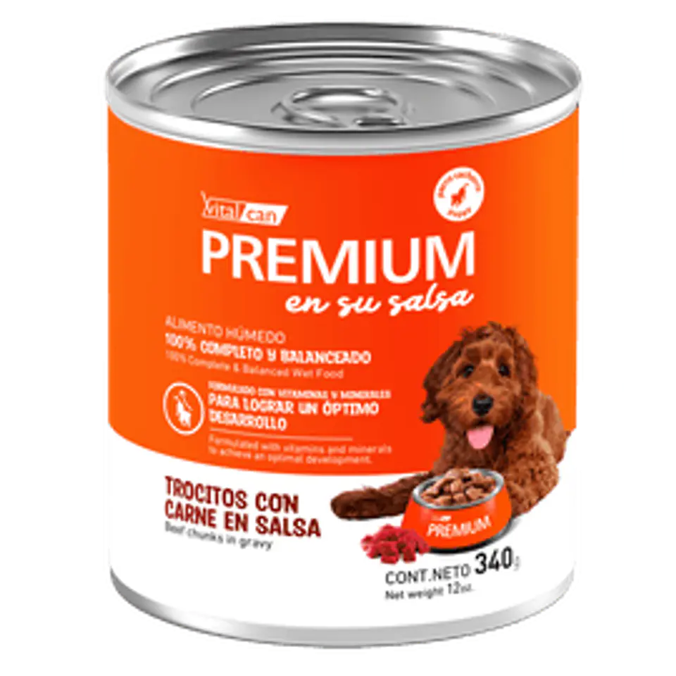 Premium Cachorro sabor Carne 340gr  1