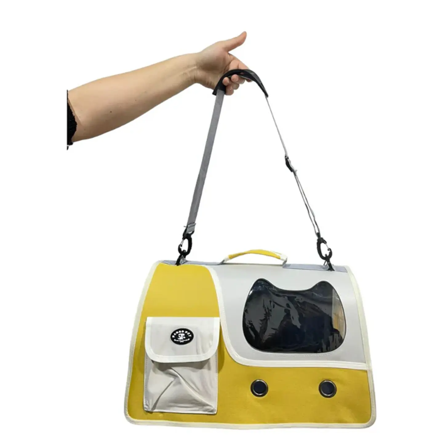 Bolso Multifuncional Bicolor Amarillo 44x25x25  1