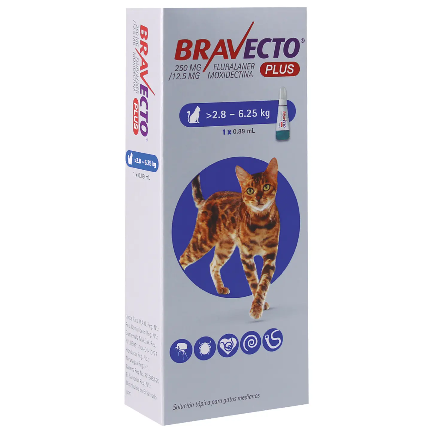 Bravecto Plus Gato Pipeta Externa e Interna 2.8 a 6.25K 1