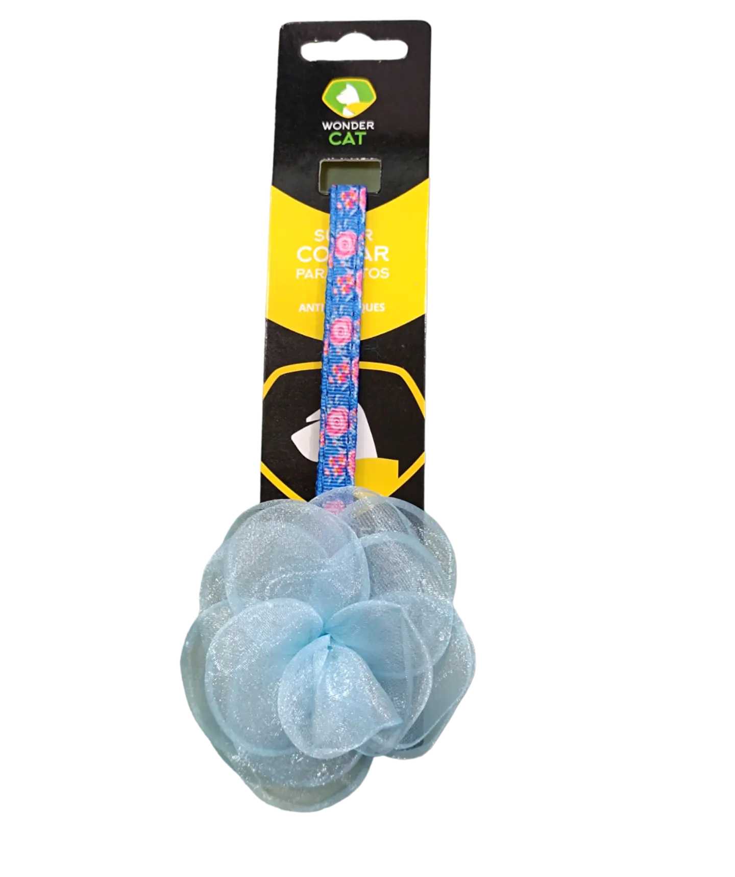 Collar Gato Anti Ahorque Flores  1