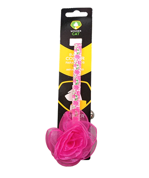Collar Gato Anti Ahorque Flores 