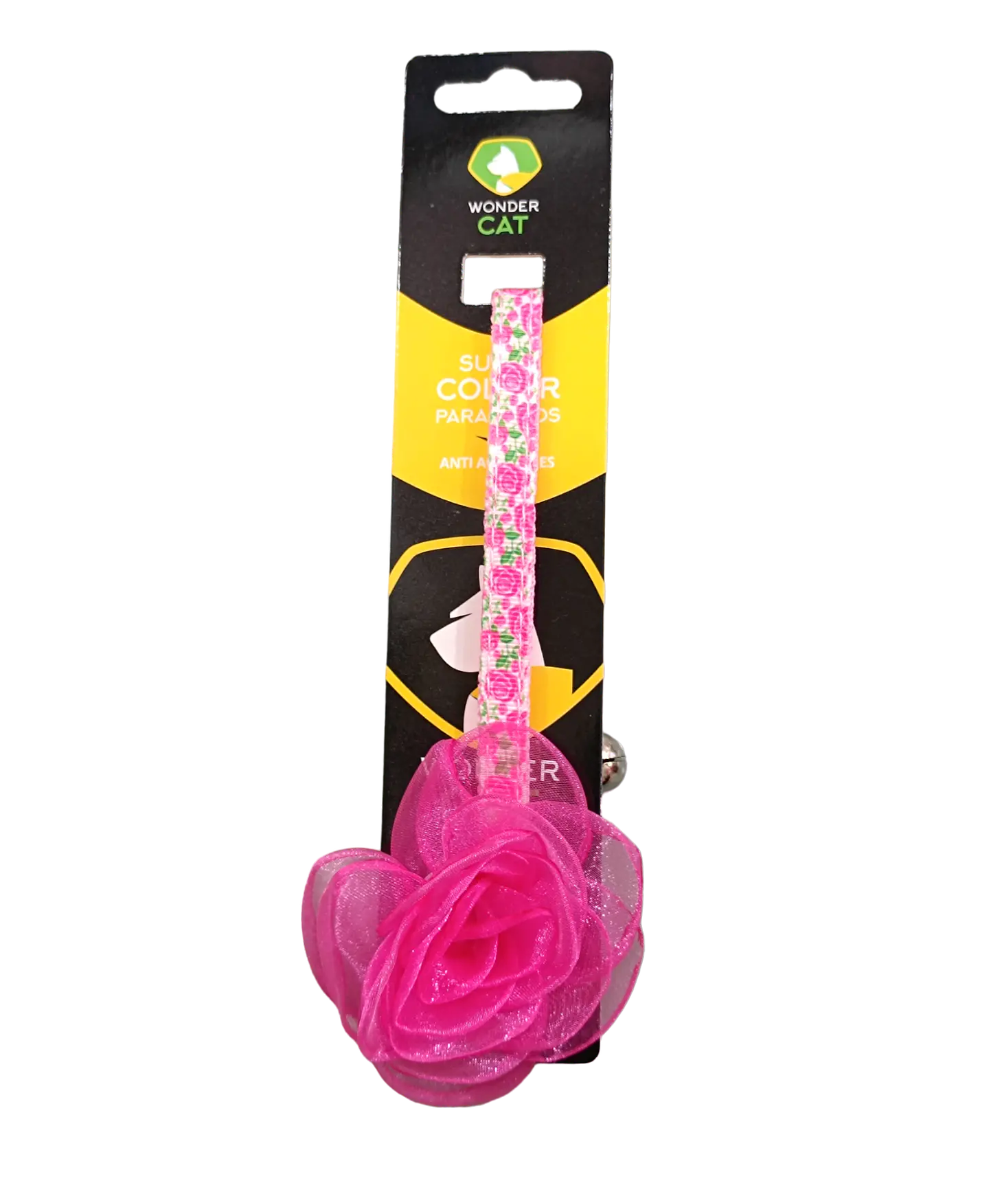 Collar Gato Anti Ahorque Flores  2