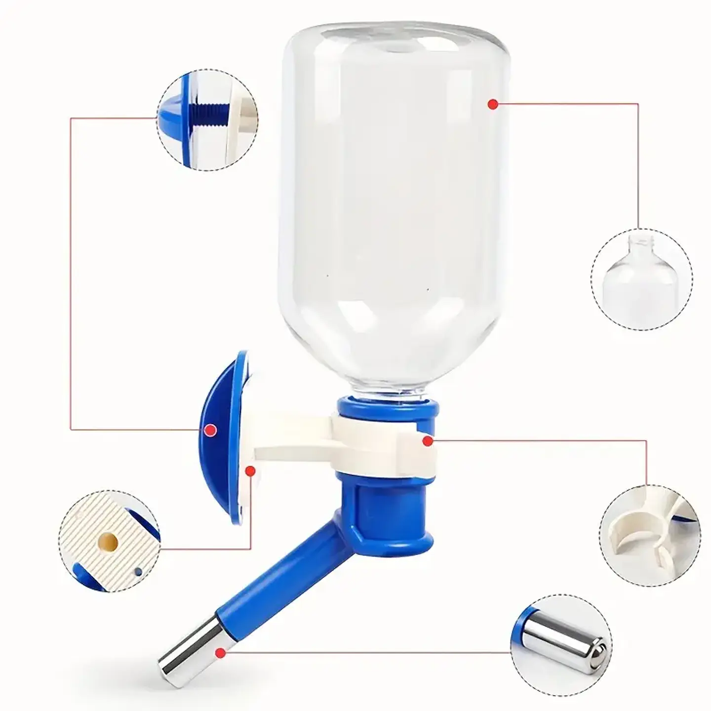 Bebedero Colgante Para Pequeñas mascotas 500ML  3