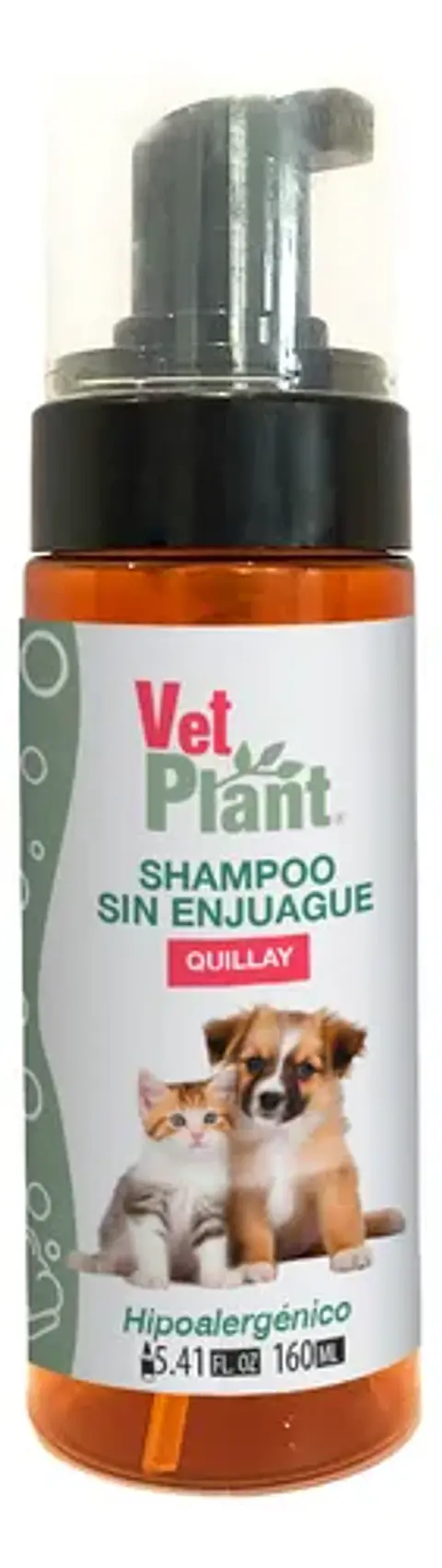 Shampoo Sin Enjuague VETPLANT 160ml 