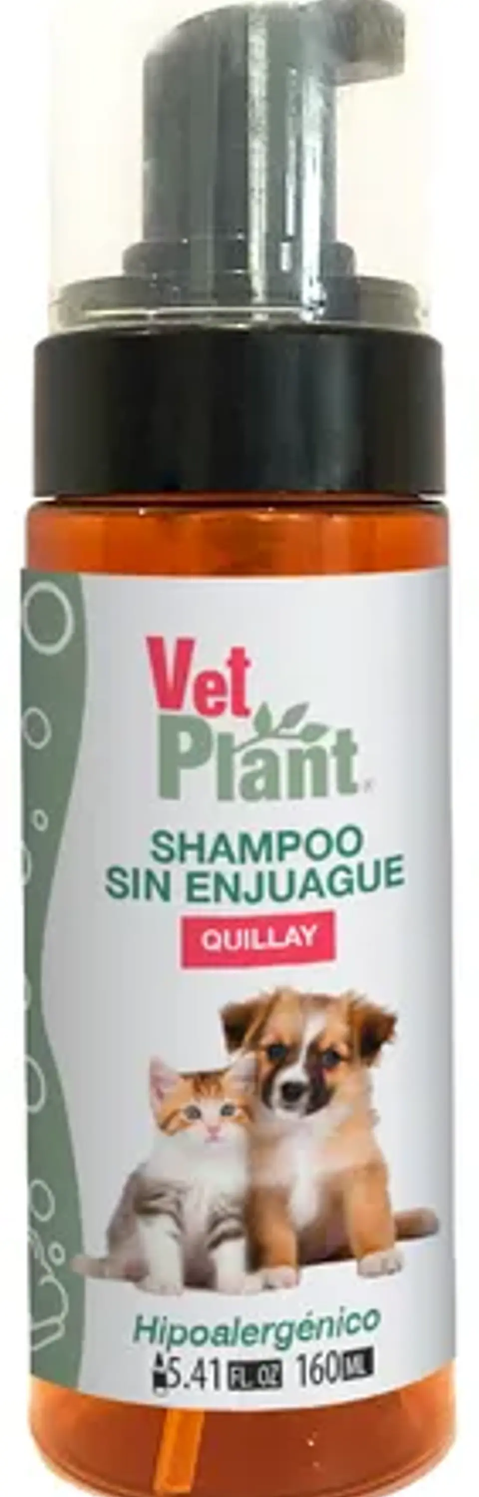 Shampoo Sin Enjuague VETPLANT 160ml  1