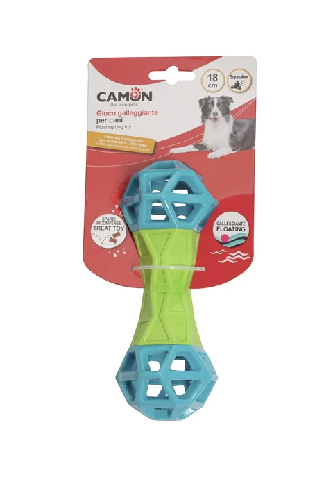 Juguete Perro Mancuerna Portagolosina Flotante 18 cms
