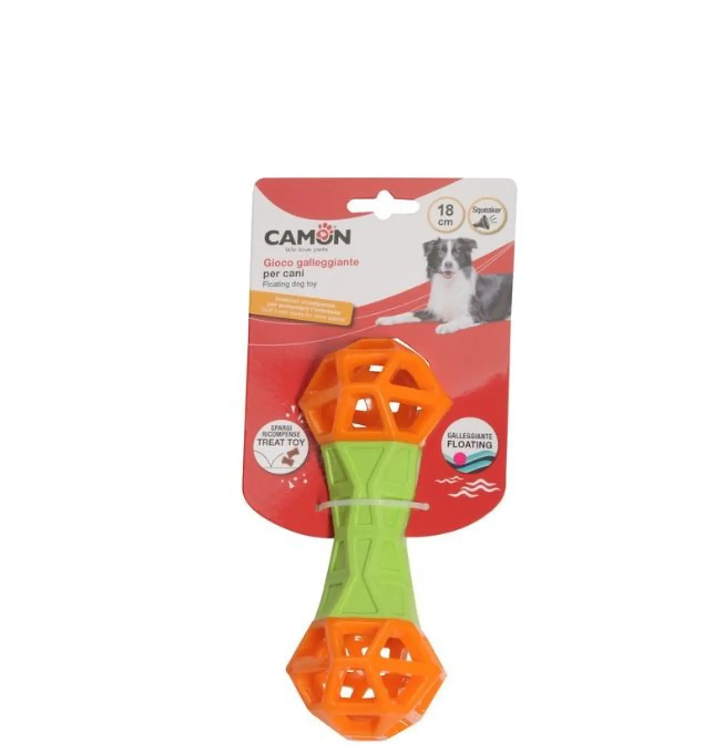 Juguete Perro Mancuerna Portagolosina Flotante 18 cms 1