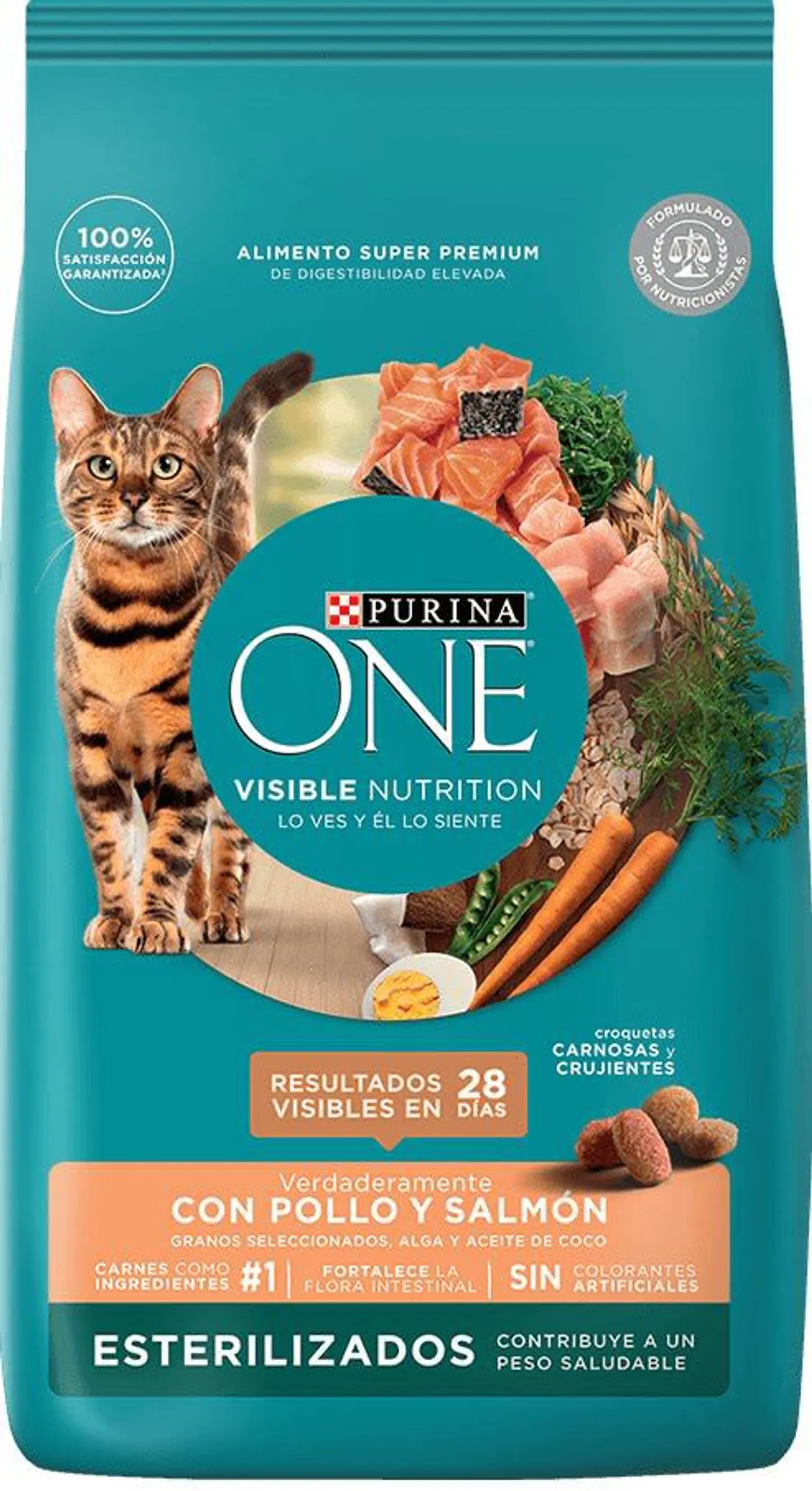 Purina One Adulto Esterilizado Salmon 2K 1