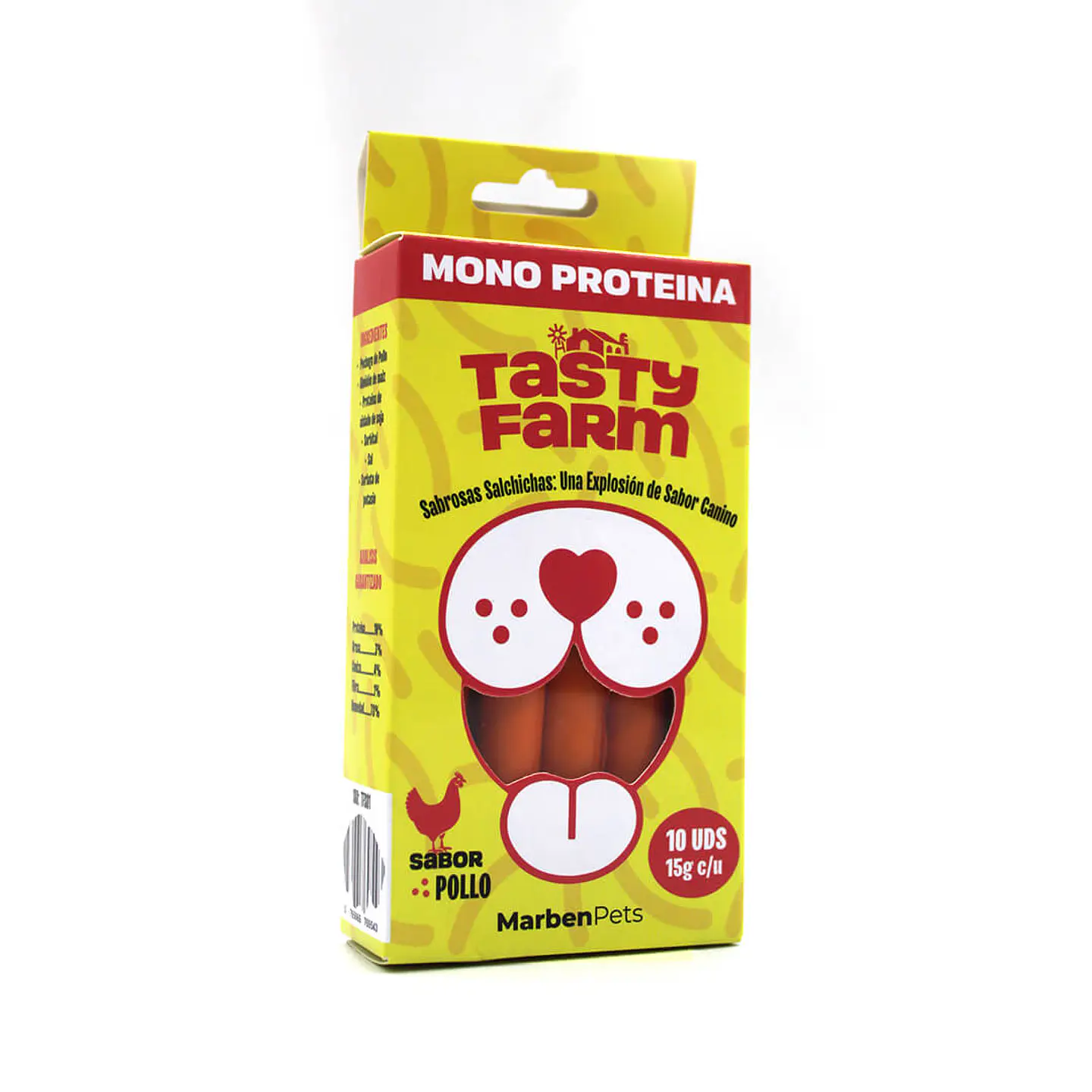 Tasty Farm Salchichas Monoproteicas 15grs 2
