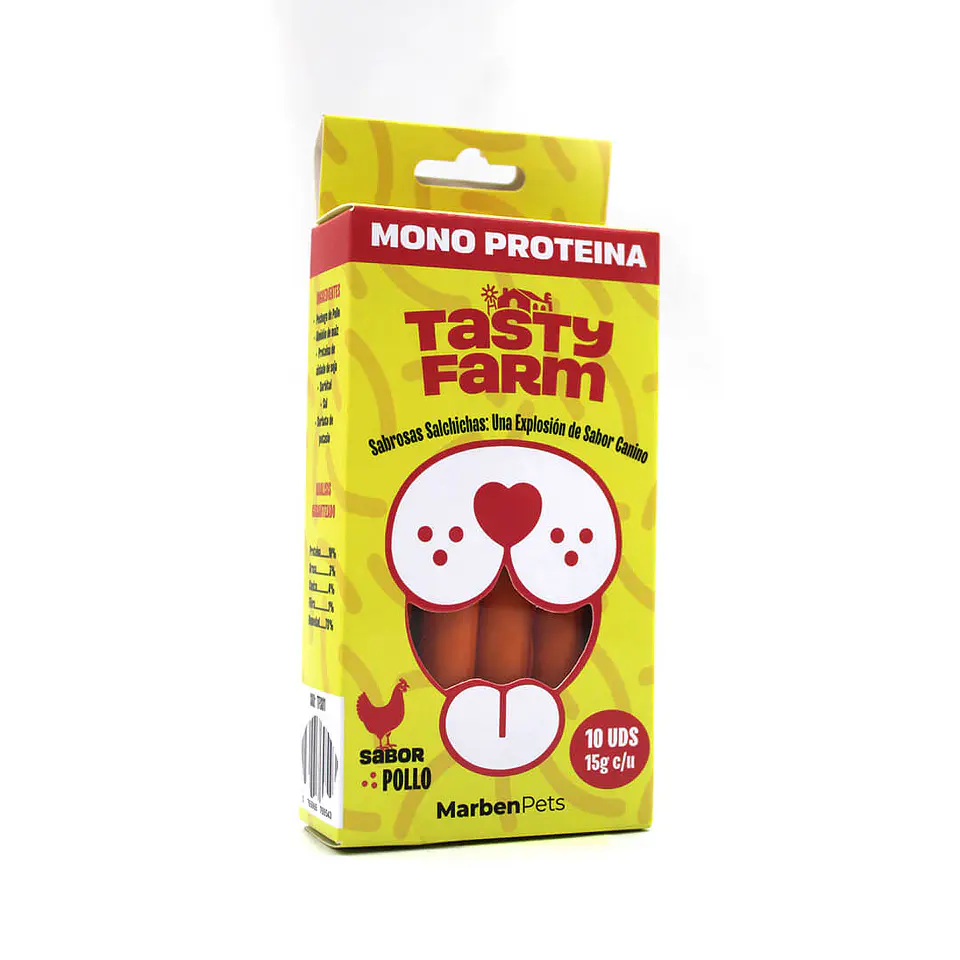 Tasty Farm Salchichas Monoproteicas 15grs 2