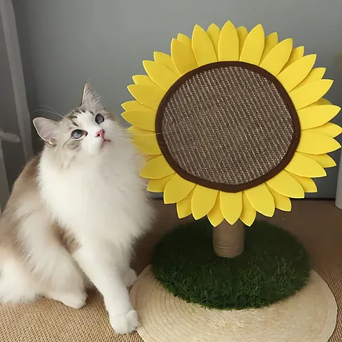 Rascador Forma de Girasol 30x30x54cms 