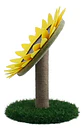 Rascador Forma de Girasol 30x30x54cms  - Miniatura 2