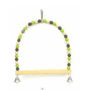 Columpio Pelotitas Campana Pajaro 22x27cm 