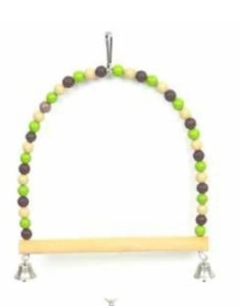 Columpio Pelotitas Campana Pajaro 22x27cm 