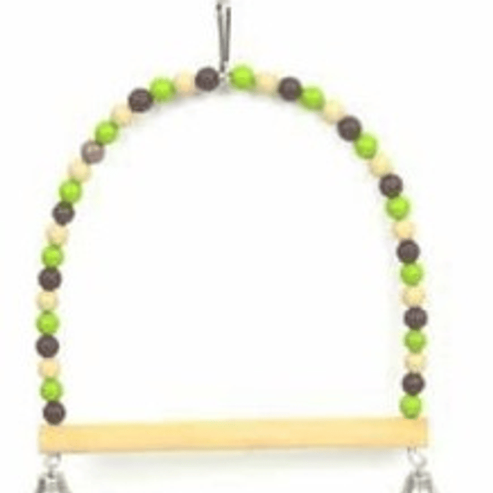 Columpio Pelotitas Campana Pajaro 22x27cm  1