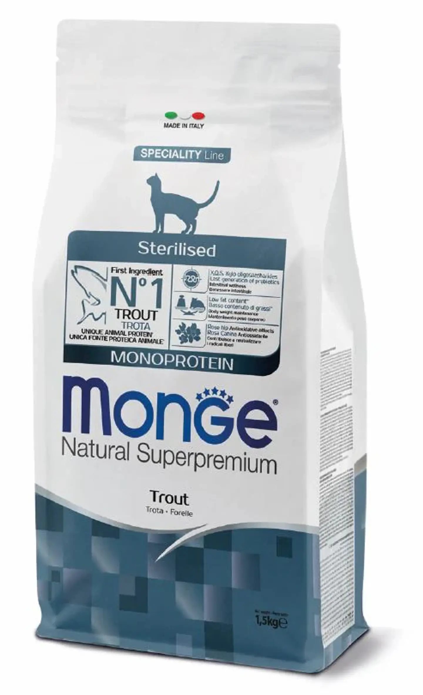 Monge Gato Esterilizado Trucha 1.5K  1