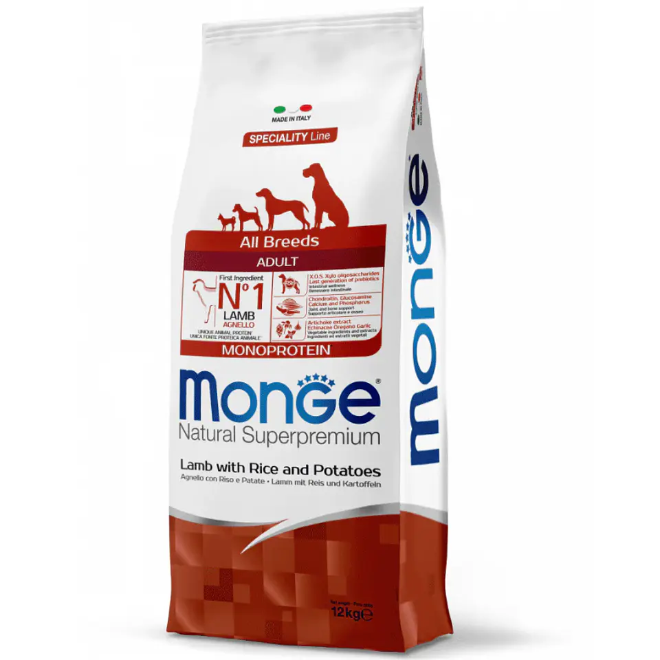 Monge Adulto All Breed Lamb 12K  1