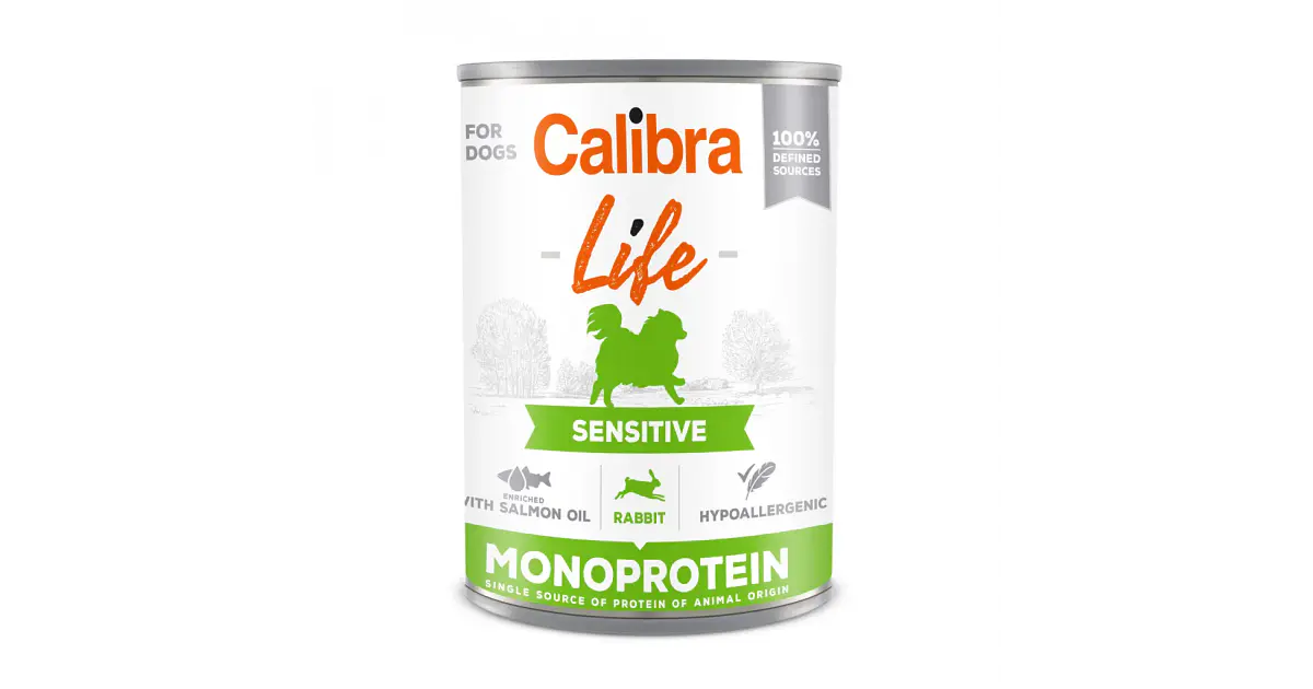 Calibra Life HumedoVet Dog Sensitive Rabbit 400grs