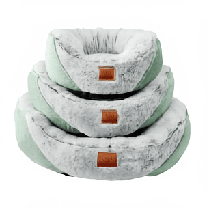 Cama Perro Acolchada Verde S 