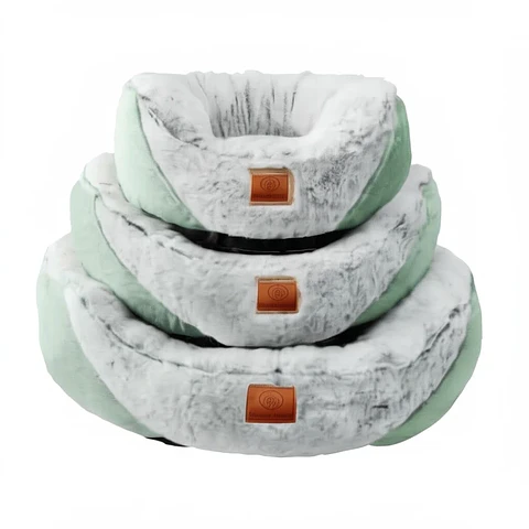 Cama Perro Acolchada Verde S 