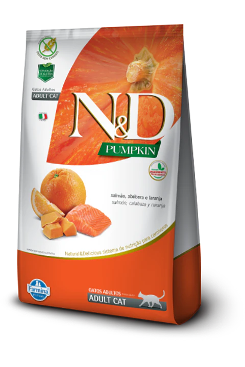 ND Pumpkin Feline Adulto Salmon 1.5K