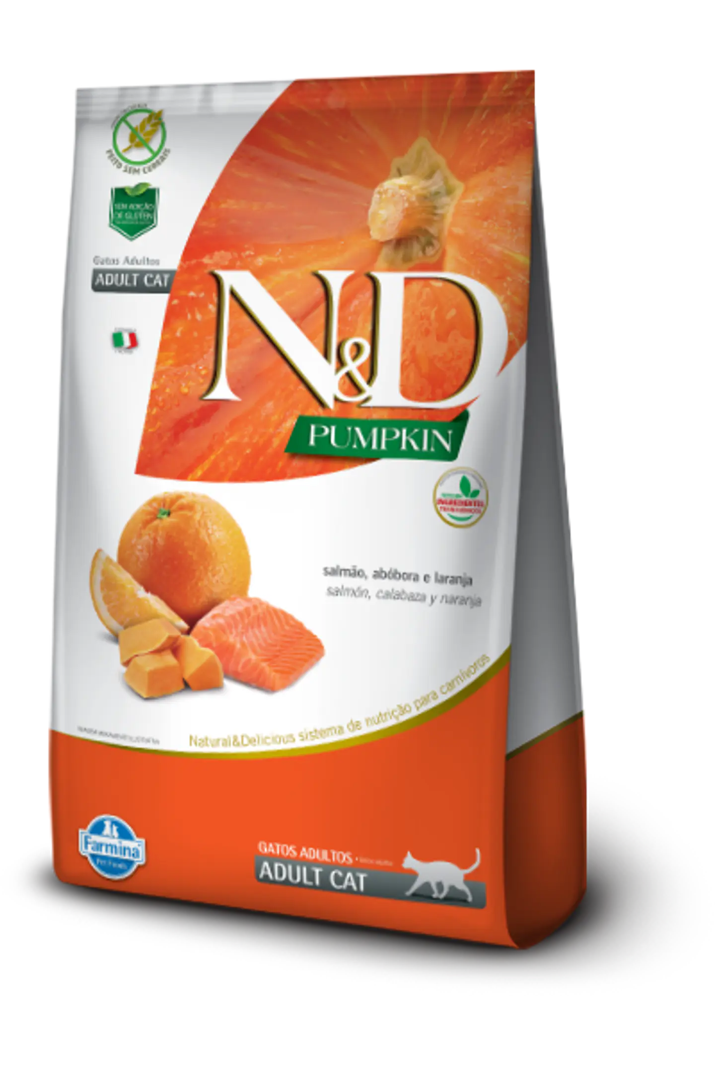 ND Pumpkin Feline Adulto Salmon 1.5K 1