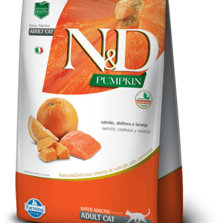 ND Pumpkin Feline Adulto Salmon 1.5K 1