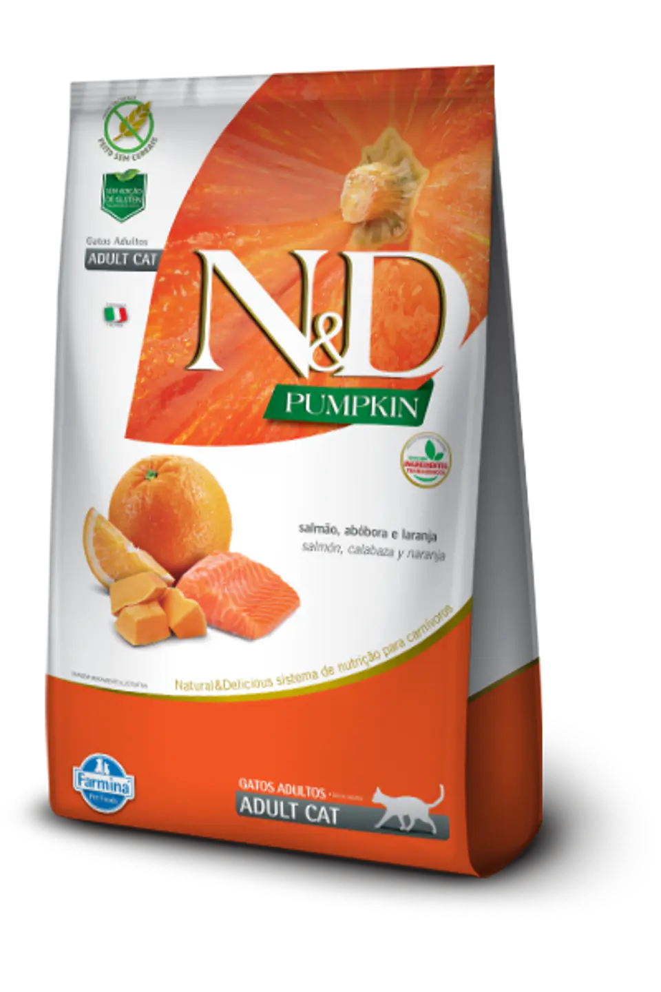 ND Pumpkin Feline Adulto Salmon 1.5K 1