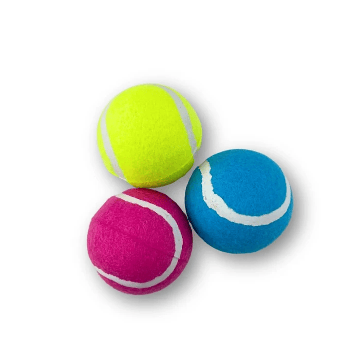 3 Pelotas Tenis Colores 7.6 cm  1