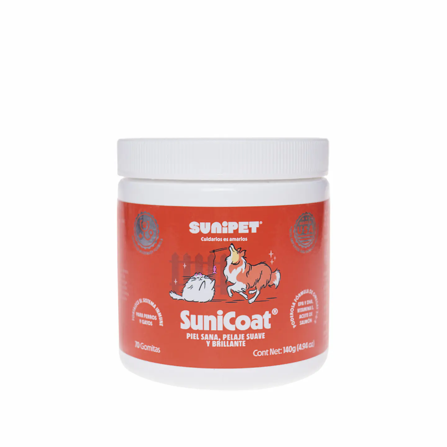 SuniCoat Piel y Pelaje 70 Gomitas  1