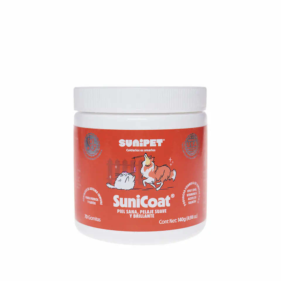 SuniCoat Piel y Pelaje 70 Gomitas  1