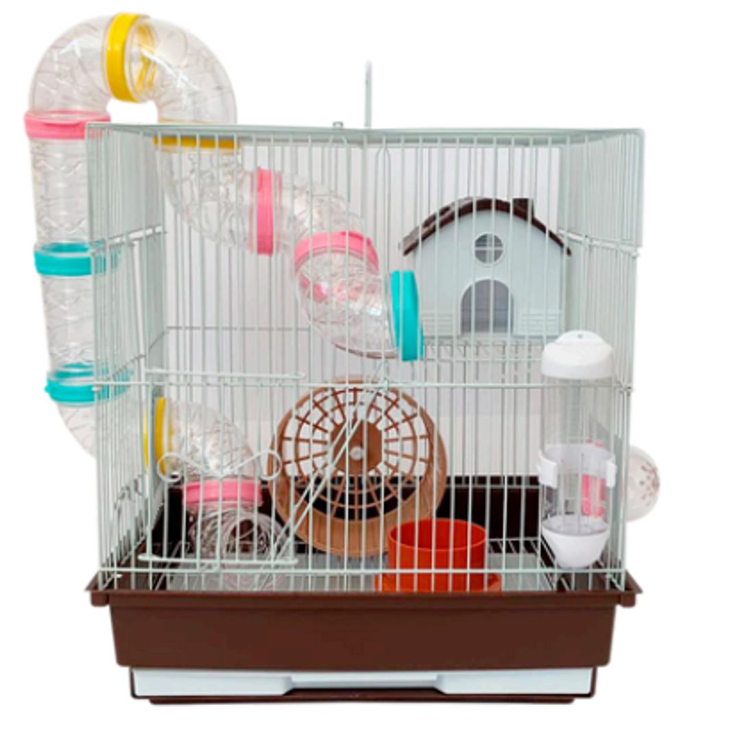 Jaula Hamster 2 Pisos Con Tubos (Canjea hasta 3000PB)  1
