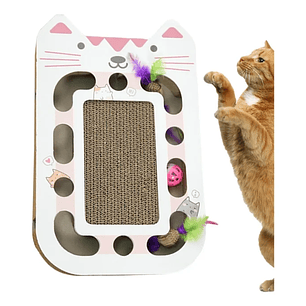 Rascador Con Pelota Para Gato 44x25x5 cms 